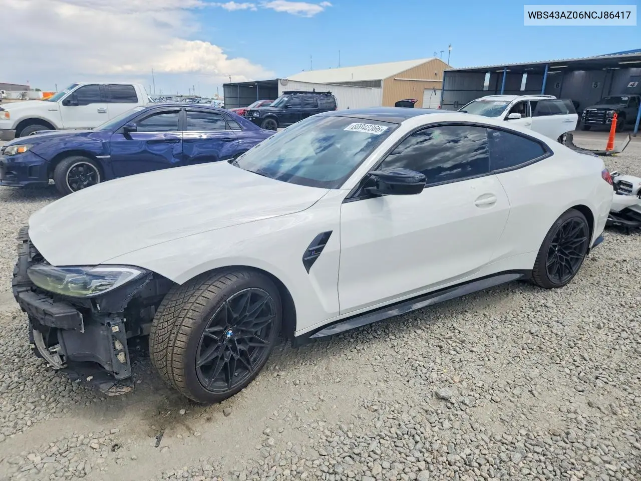 2022 BMW M4 Competition VIN: WBS43AZ06NCJ86417 Lot: 60042366