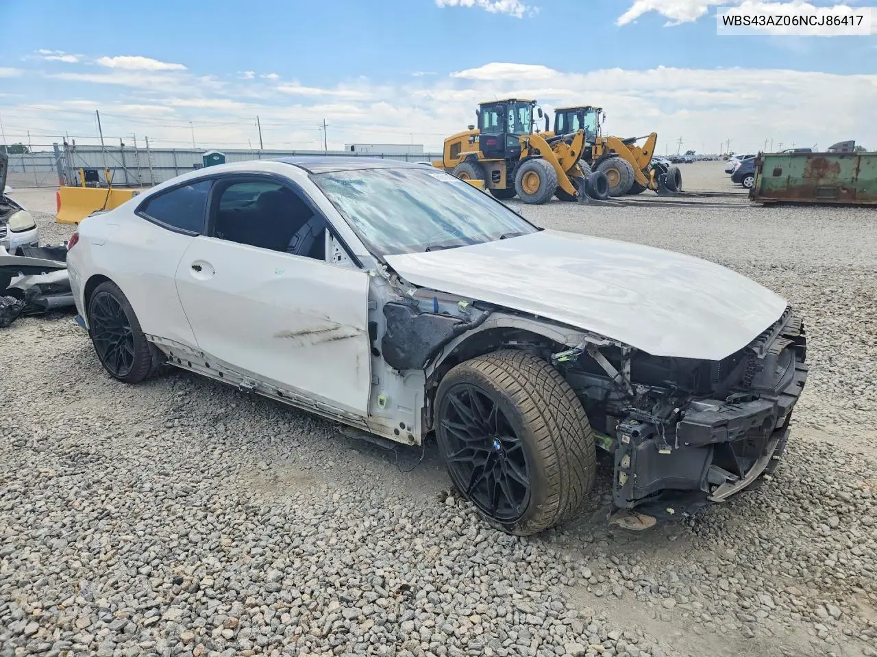 2022 BMW M4 Competition VIN: WBS43AZ06NCJ86417 Lot: 60042366