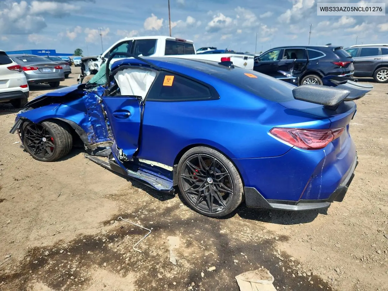 2022 BMW M4 Competition VIN: WBS33AZ05NCL01276 Lot: 60239816