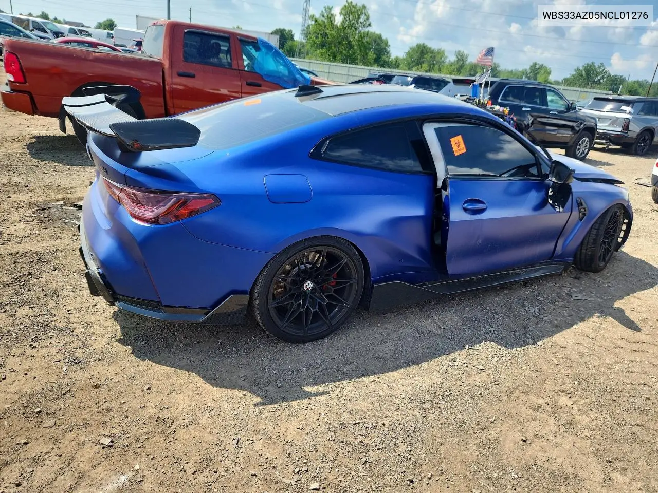 2022 BMW M4 Competition VIN: WBS33AZ05NCL01276 Lot: 60239816
