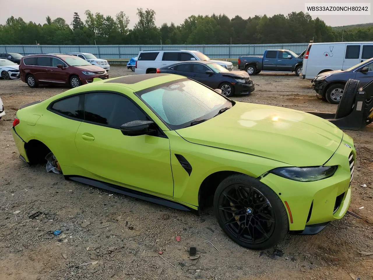 2022 BMW M4 Competition VIN: WBS33AZ00NCH80242 Lot: 61022626