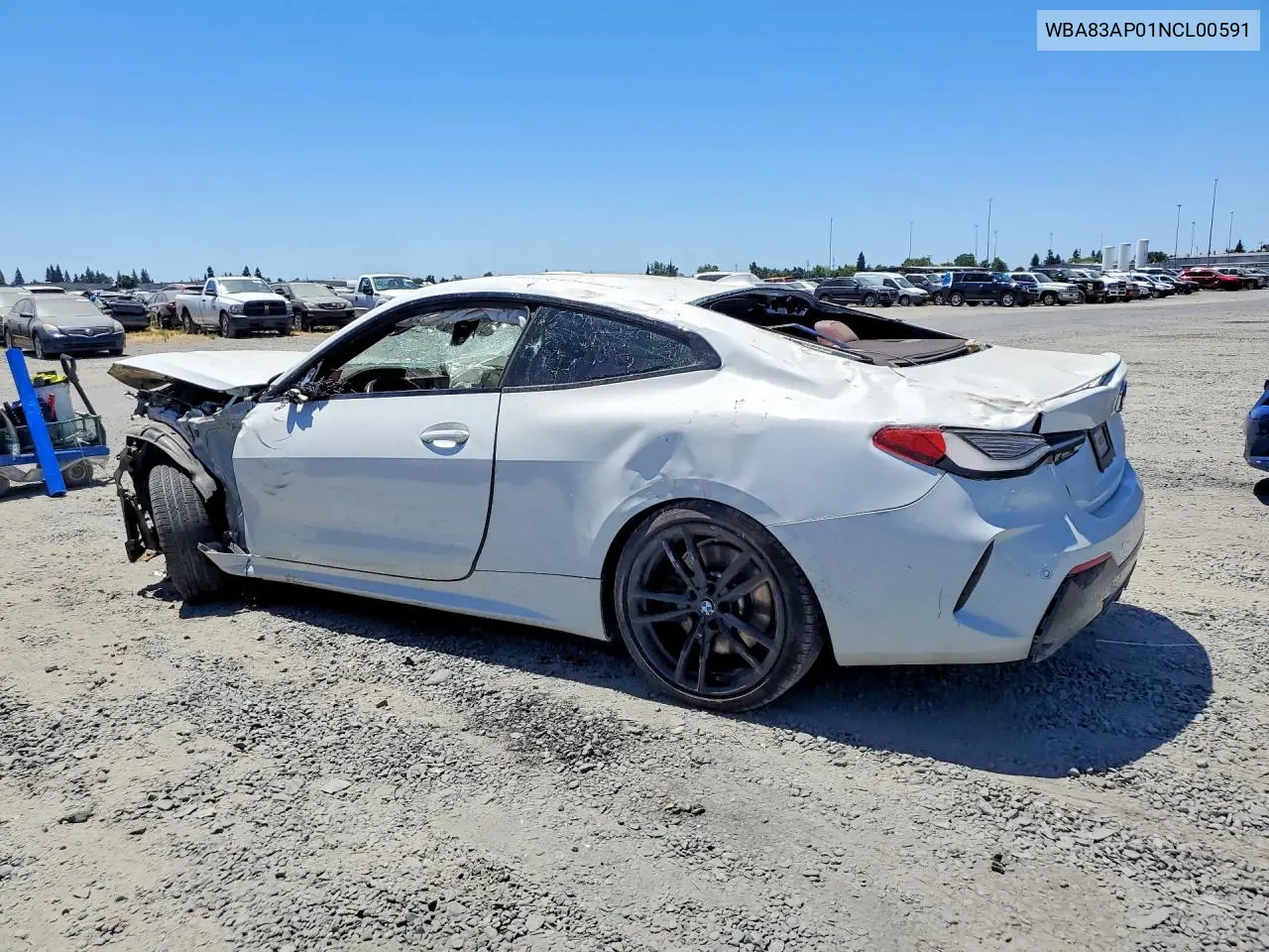 2022 BMW M440I VIN: WBA83AP01NCL00591 Lot: 61783696