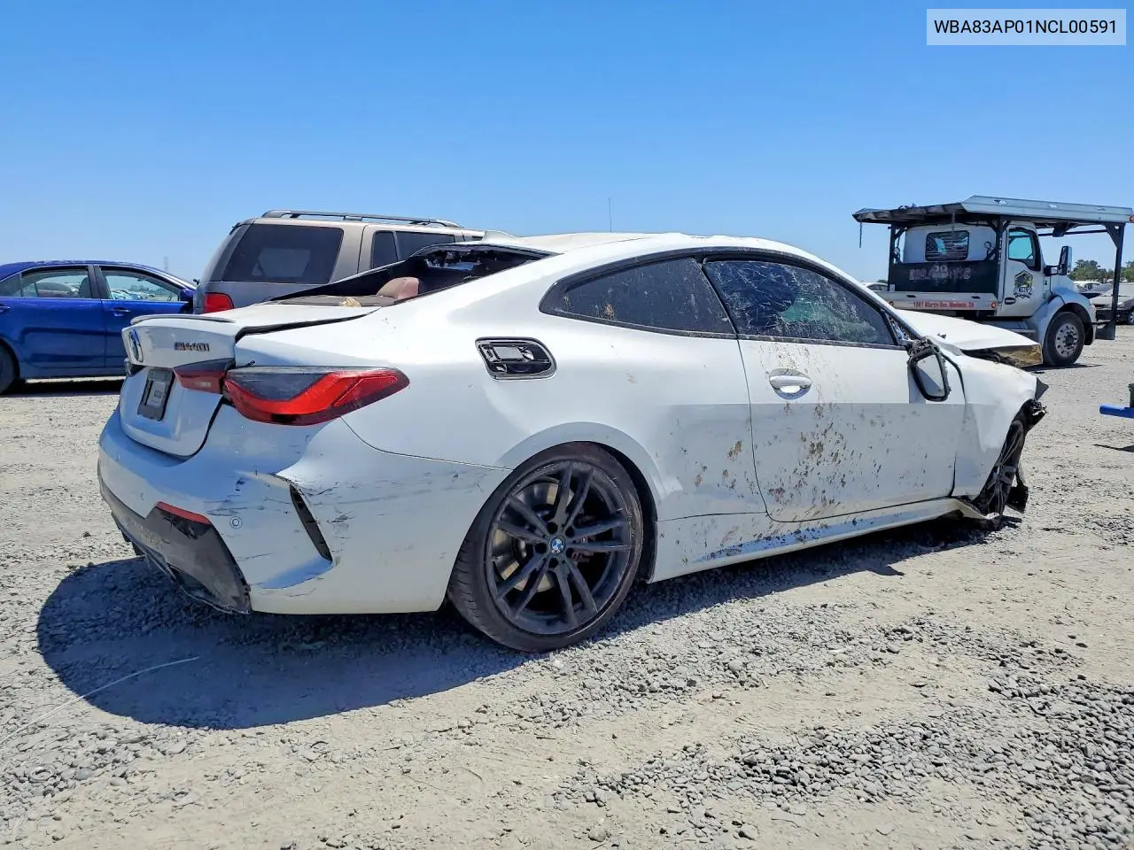 2022 BMW M440I VIN: WBA83AP01NCL00591 Lot: 61783696