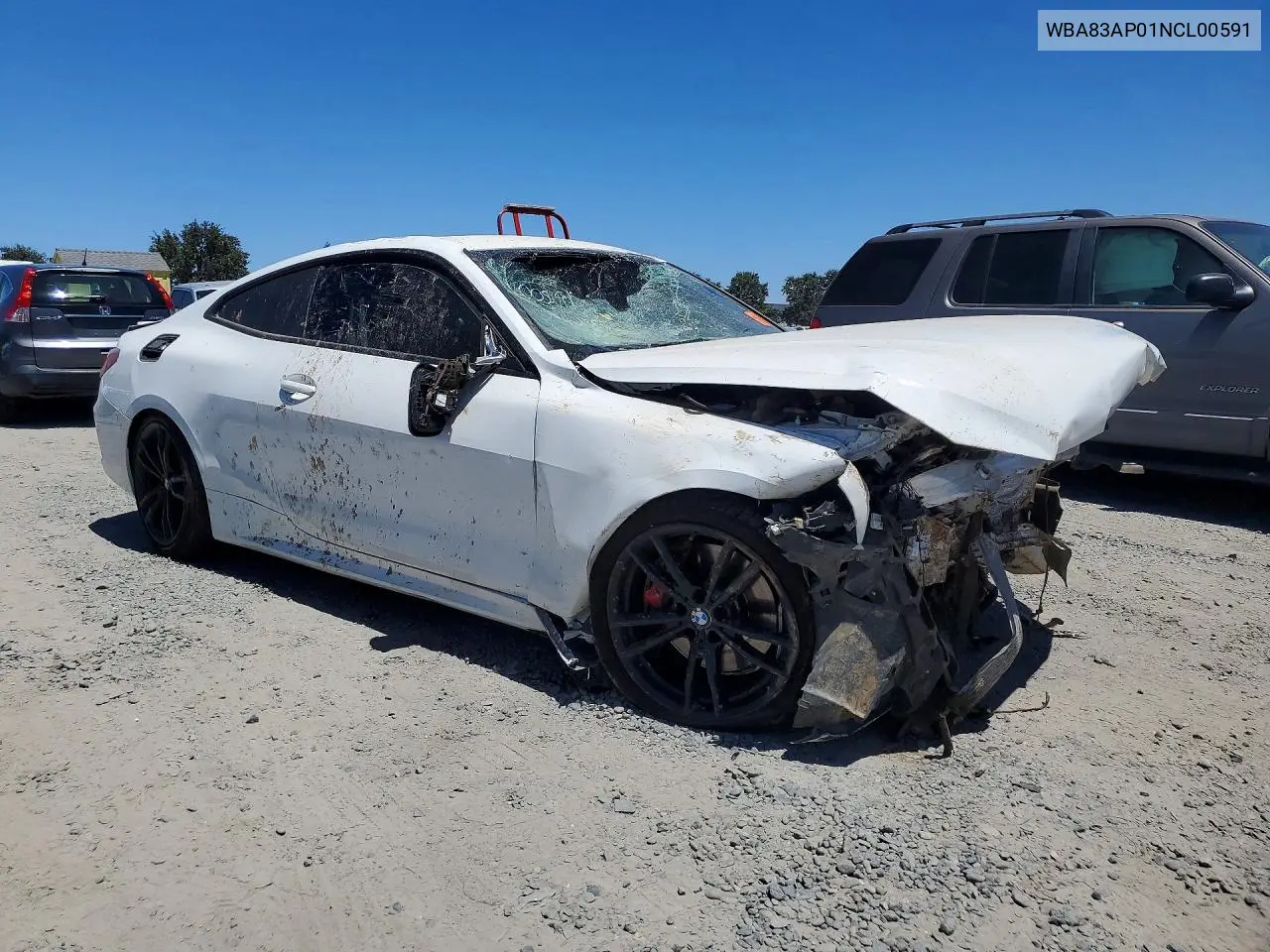 2022 BMW M440I VIN: WBA83AP01NCL00591 Lot: 61783696