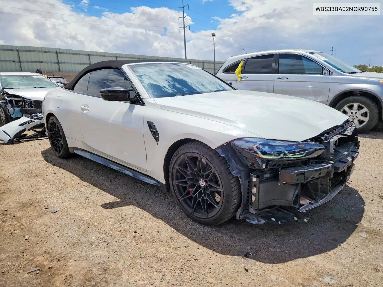 2022 BMW M4 Competition VIN: WBS33BA02NCK90755 Lot: 62093066