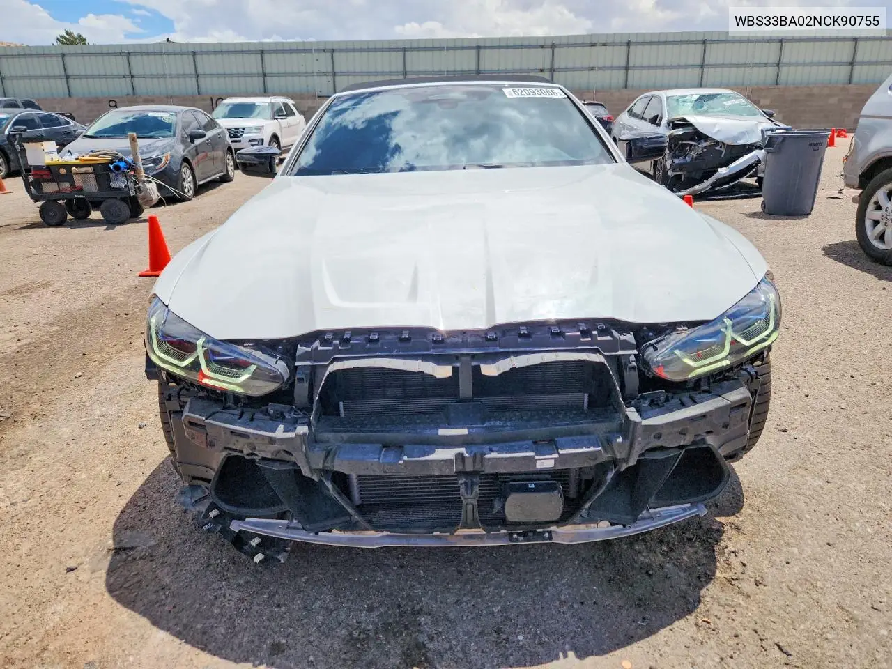 2022 BMW M4 Competition VIN: WBS33BA02NCK90755 Lot: 62093066