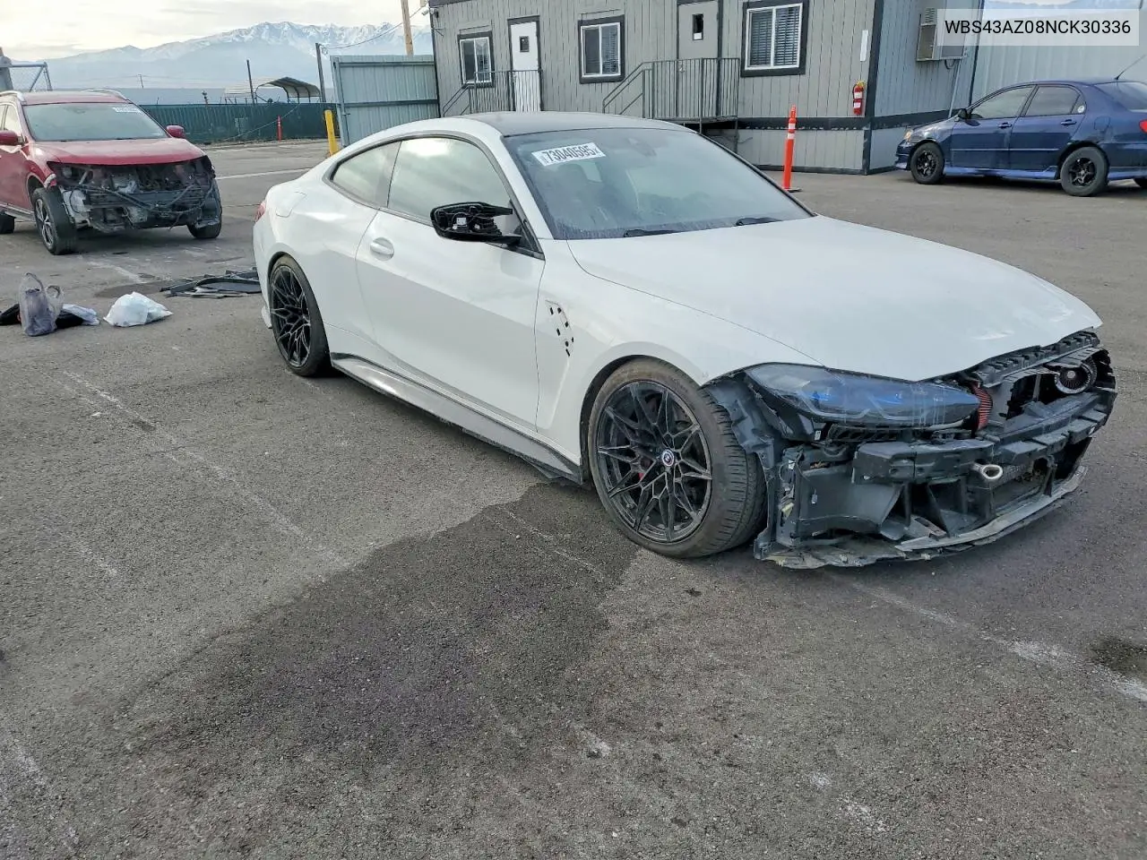 2022 BMW M4 Competition VIN: WBS43AZ08NCK30336 Lot: 73040595