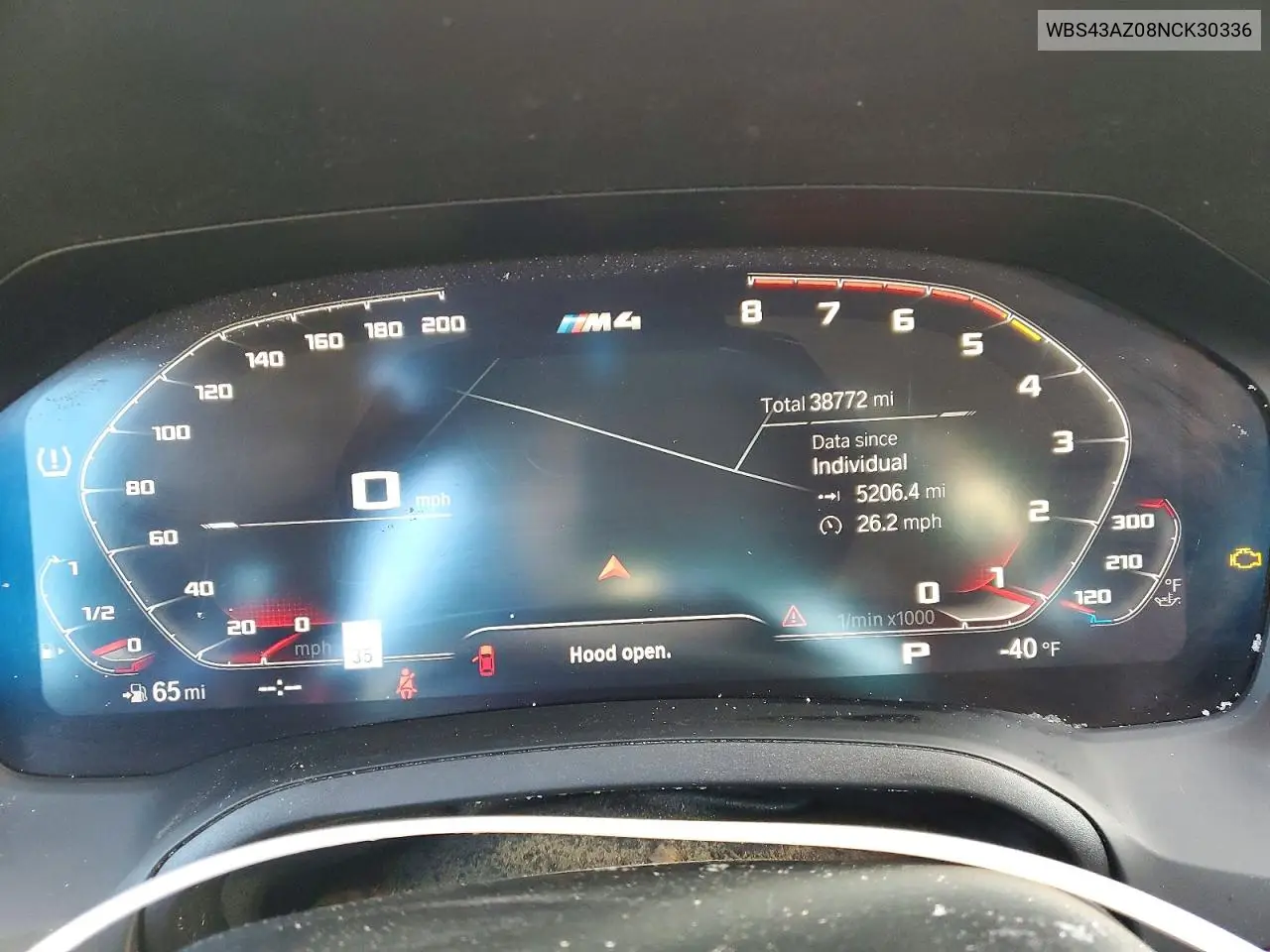 2022 BMW M4 Competition VIN: WBS43AZ08NCK30336 Lot: 73040595