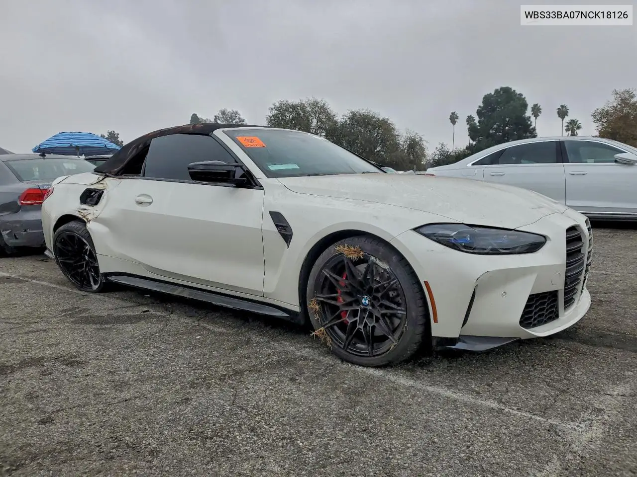 2022 BMW M4 Competition VIN: WBS33BA07NCK18126 Lot: 98346615