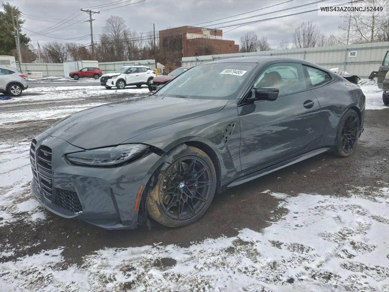 2022 BMW M4 Competition VIN: WBS43AZ03NCJ52449 Lot: 98979485