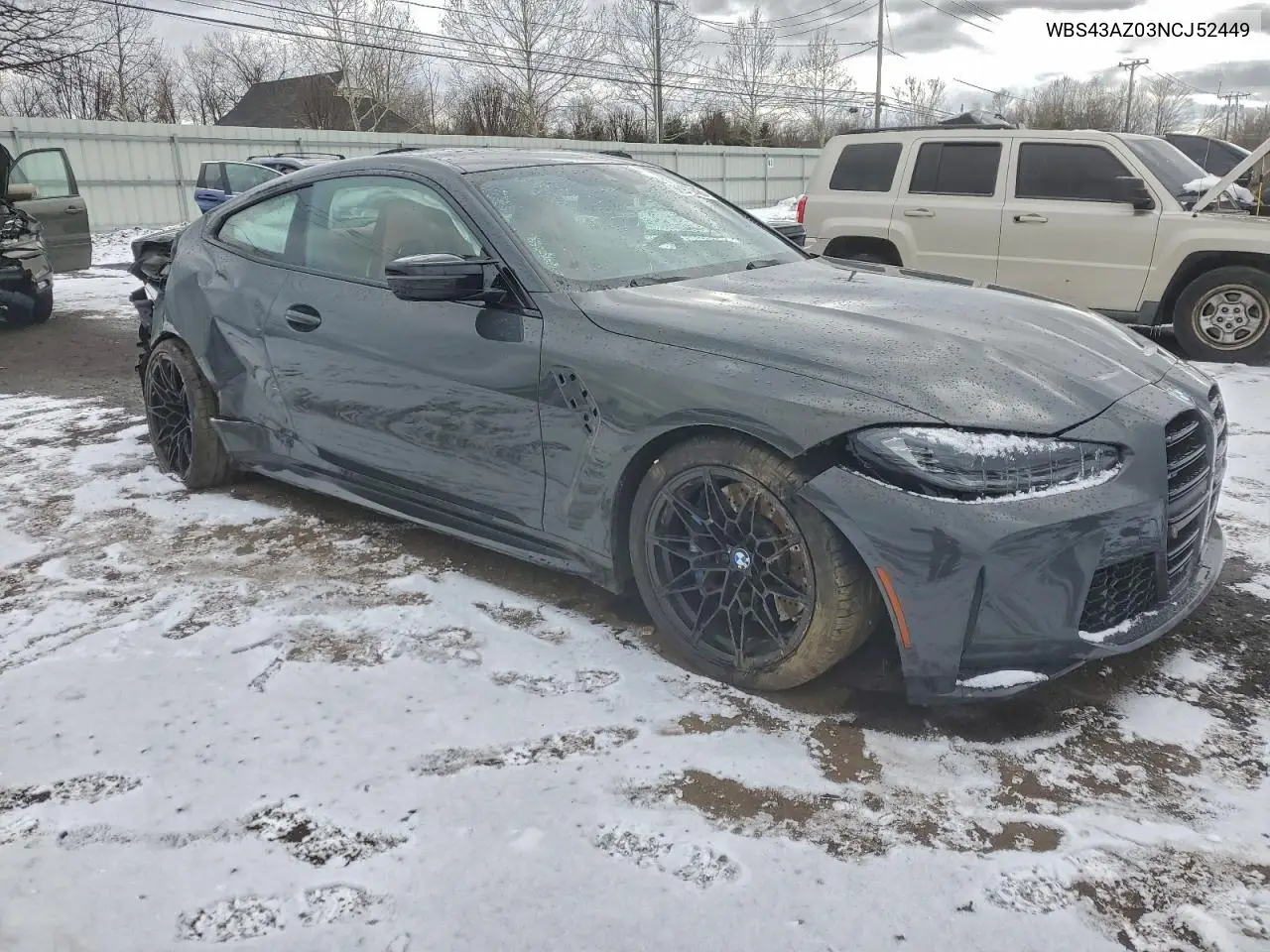 2022 BMW M4 Competition VIN: WBS43AZ03NCJ52449 Lot: 98979485