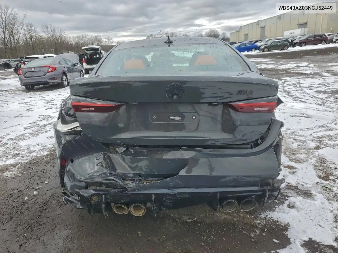 2022 BMW M4 Competition VIN: WBS43AZ03NCJ52449 Lot: 98979485