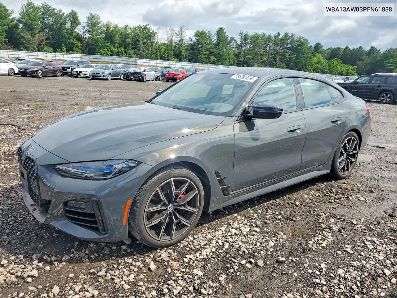 2023 BMW M440Xi Gran Coupe VIN: WBA13AW03PFN61838 Lot: 58330456