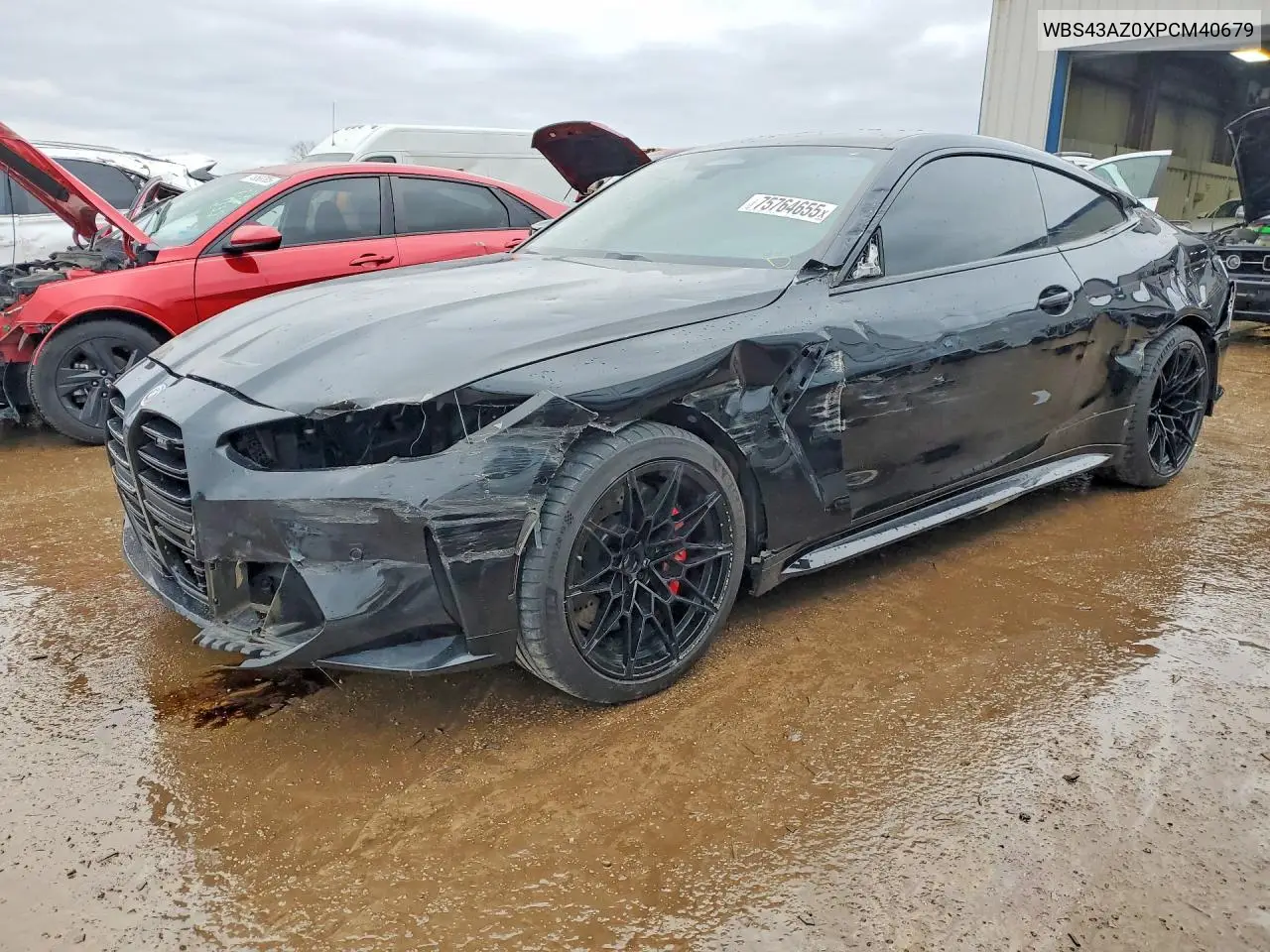 2023 BMW M4 Competition VIN: WBS43AZ0XPCM40679 Lot: 75764655