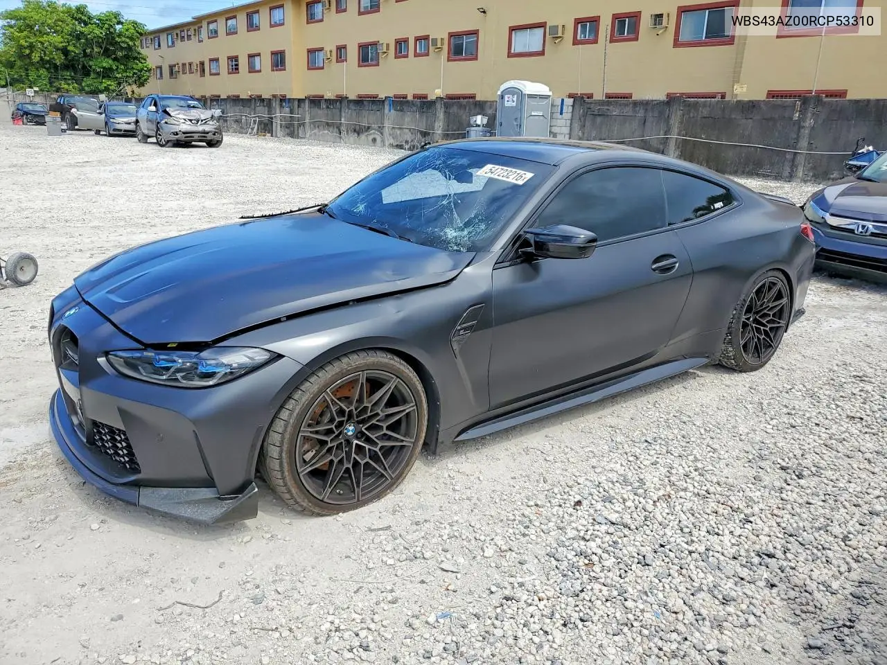 2024 BMW M4 Competition VIN: WBS43AZ00RCP53310 Lot: 54723216