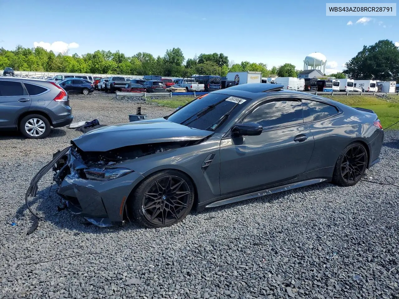 2024 BMW M4 Competition VIN: WBS43AZ08RCR28791 Lot: 55039686