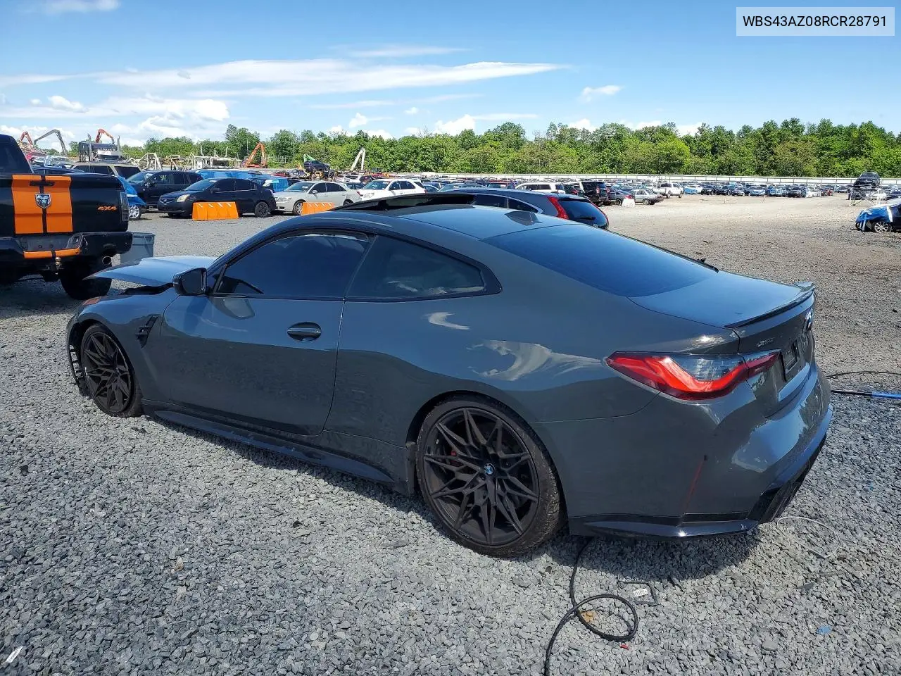 2024 BMW M4 Competition VIN: WBS43AZ08RCR28791 Lot: 55039686