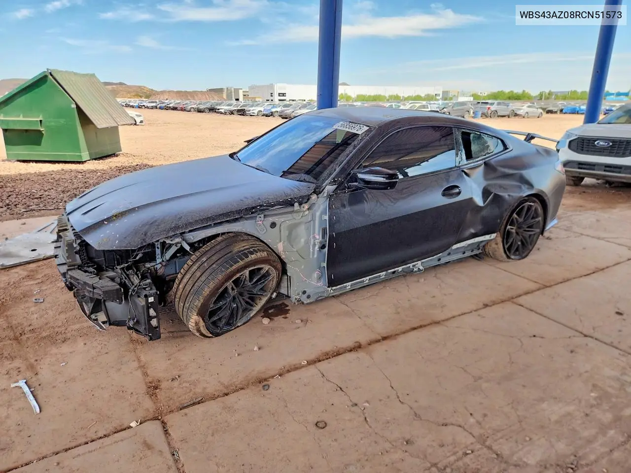 2024 BMW M4 Competition VIN: WBS43AZ08RCN51573 Lot: 56856976