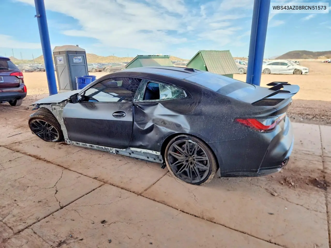 2024 BMW M4 Competition VIN: WBS43AZ08RCN51573 Lot: 56856976