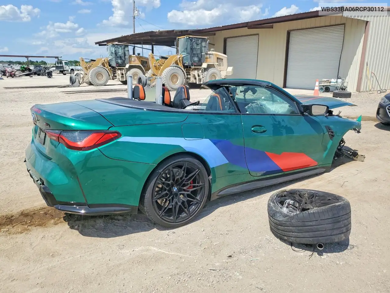 2024 BMW M4 Competition VIN: WBS33BA06RCP30112 Lot: 60174006