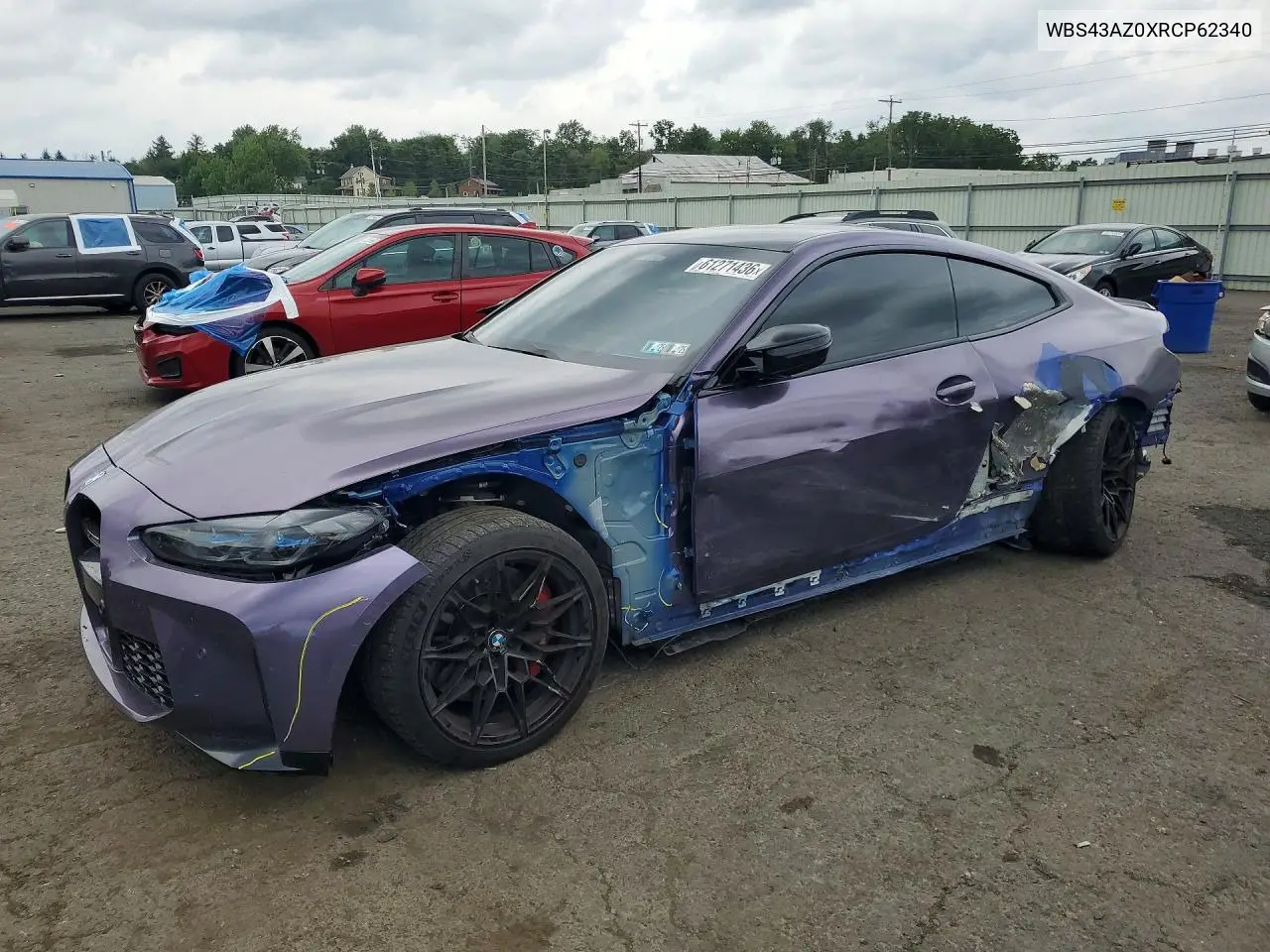 2024 BMW M4 Competition VIN: WBS43AZ0XRCP62340 Lot: 61271436