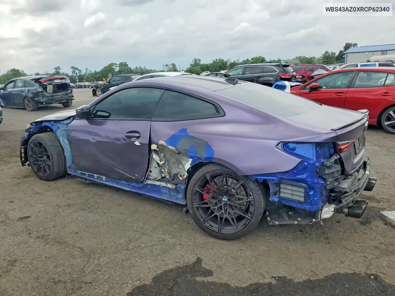 2024 BMW M4 Competition VIN: WBS43AZ0XRCP62340 Lot: 61271436