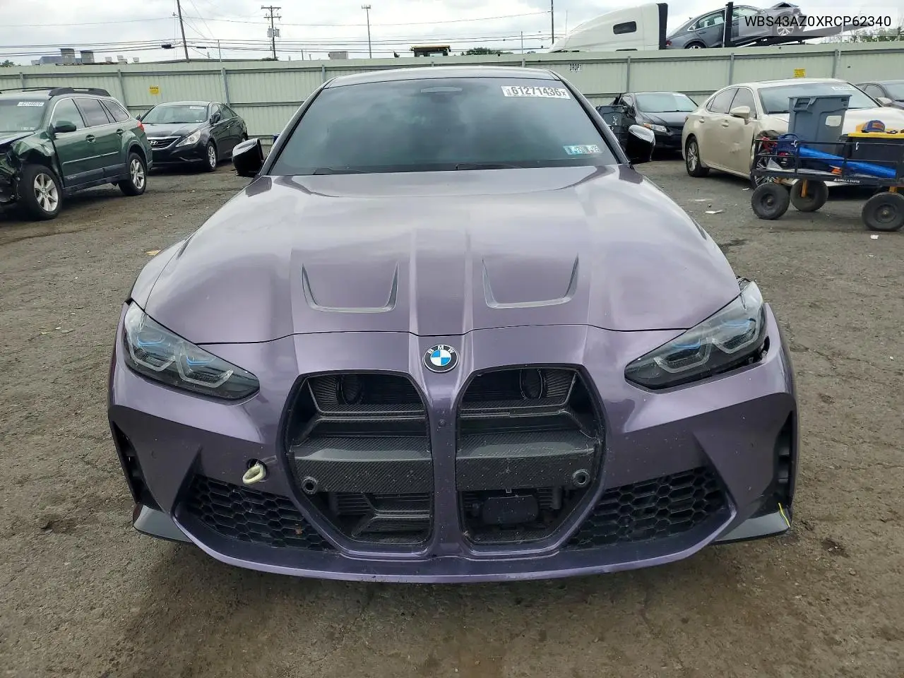 2024 BMW M4 Competition VIN: WBS43AZ0XRCP62340 Lot: 61271436