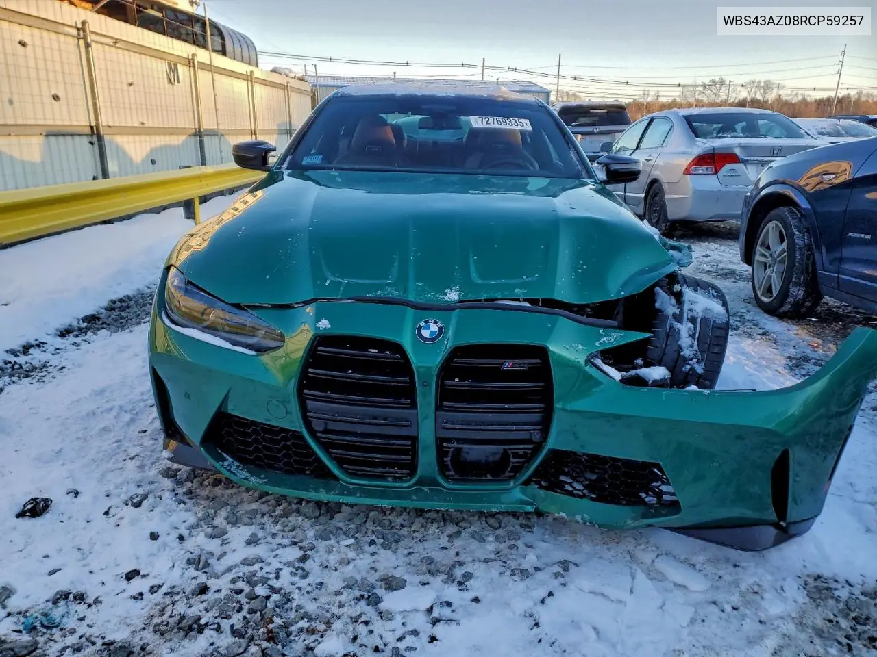 2024 BMW M4 Competition VIN: WBS43AZ08RCP59257 Lot: 72769335