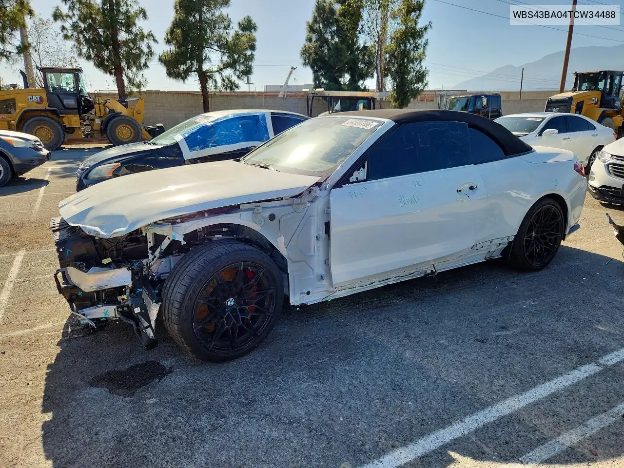 2026 BMW M4 Competition VIN: WBS43BA04TCW34488 Lot: 54508706