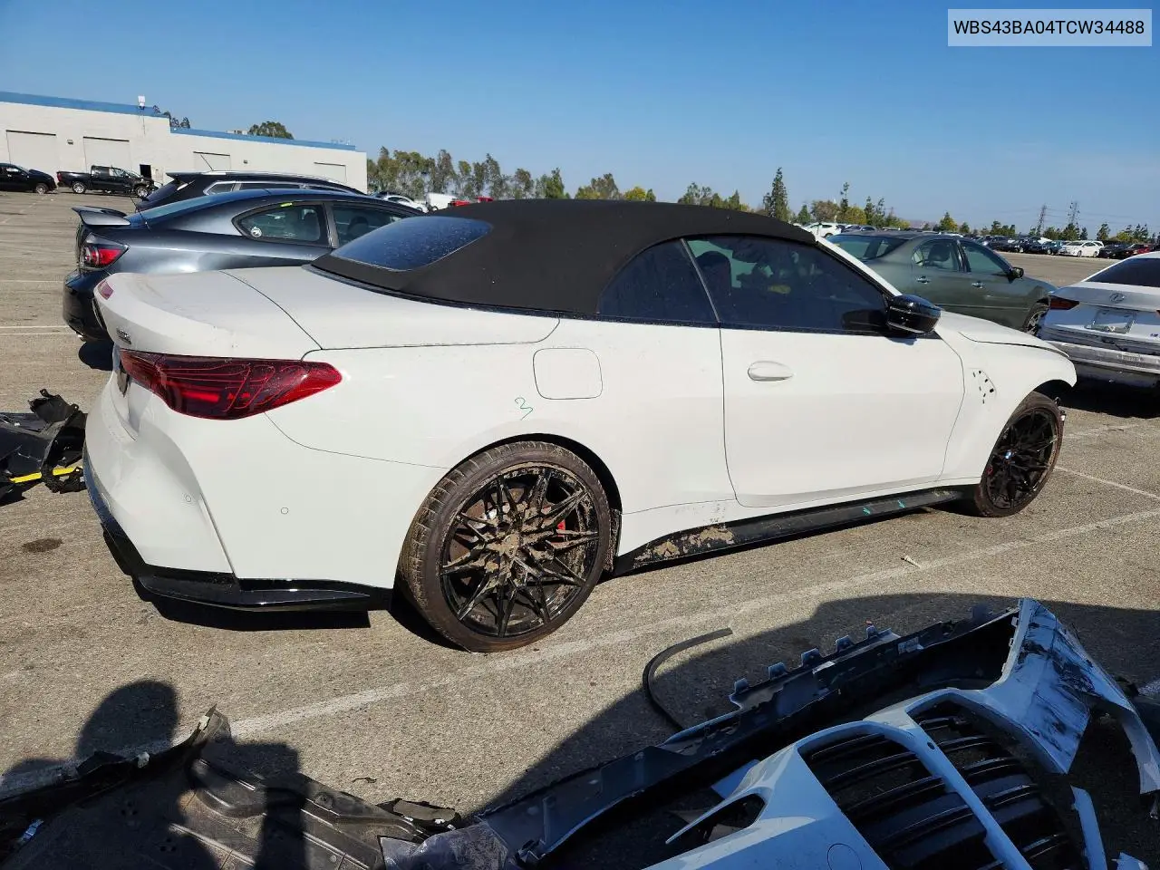 2026 BMW M4 Competition VIN: WBS43BA04TCW34488 Lot: 54508706