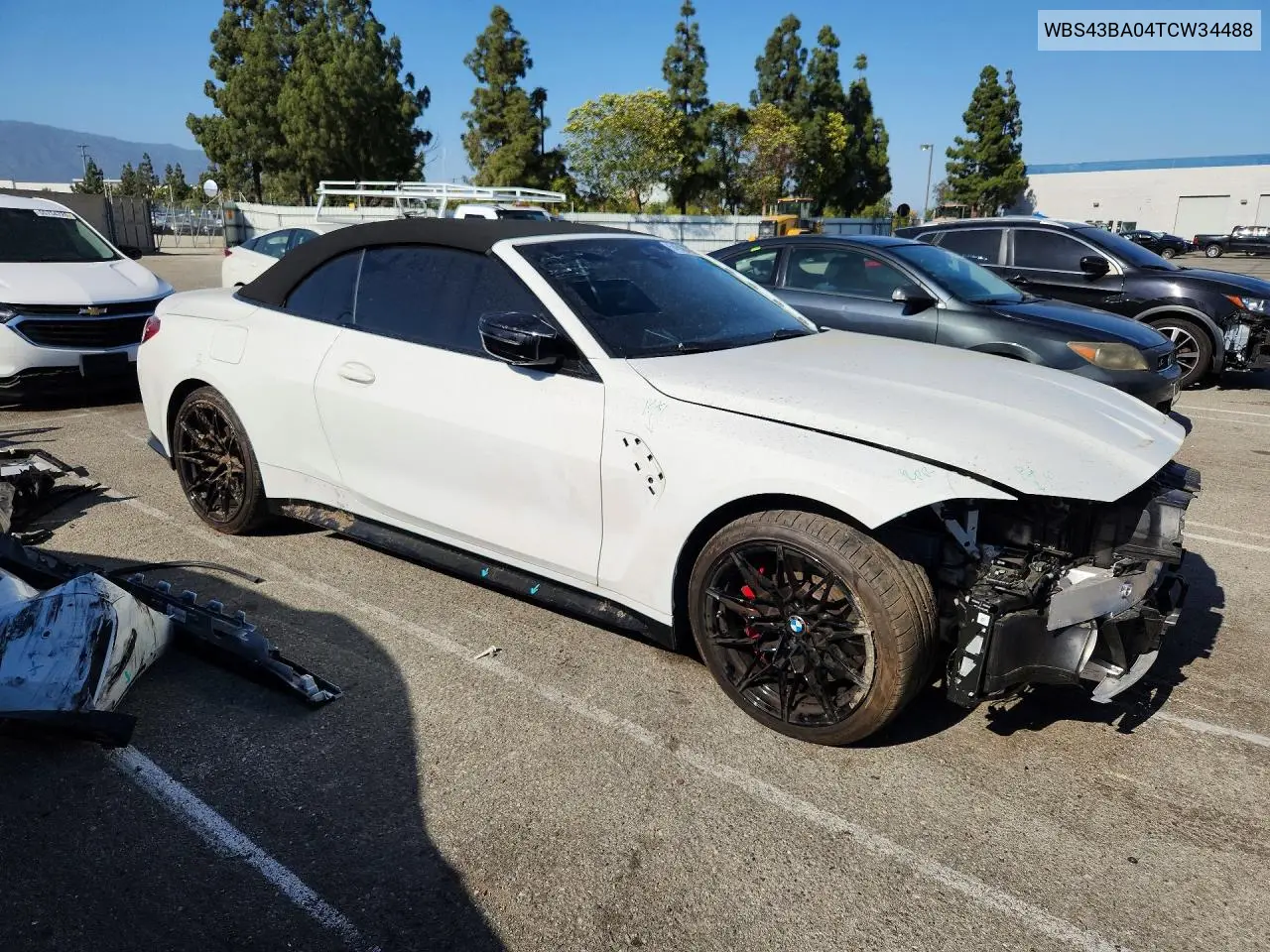2026 BMW M4 Competition VIN: WBS43BA04TCW34488 Lot: 54508706