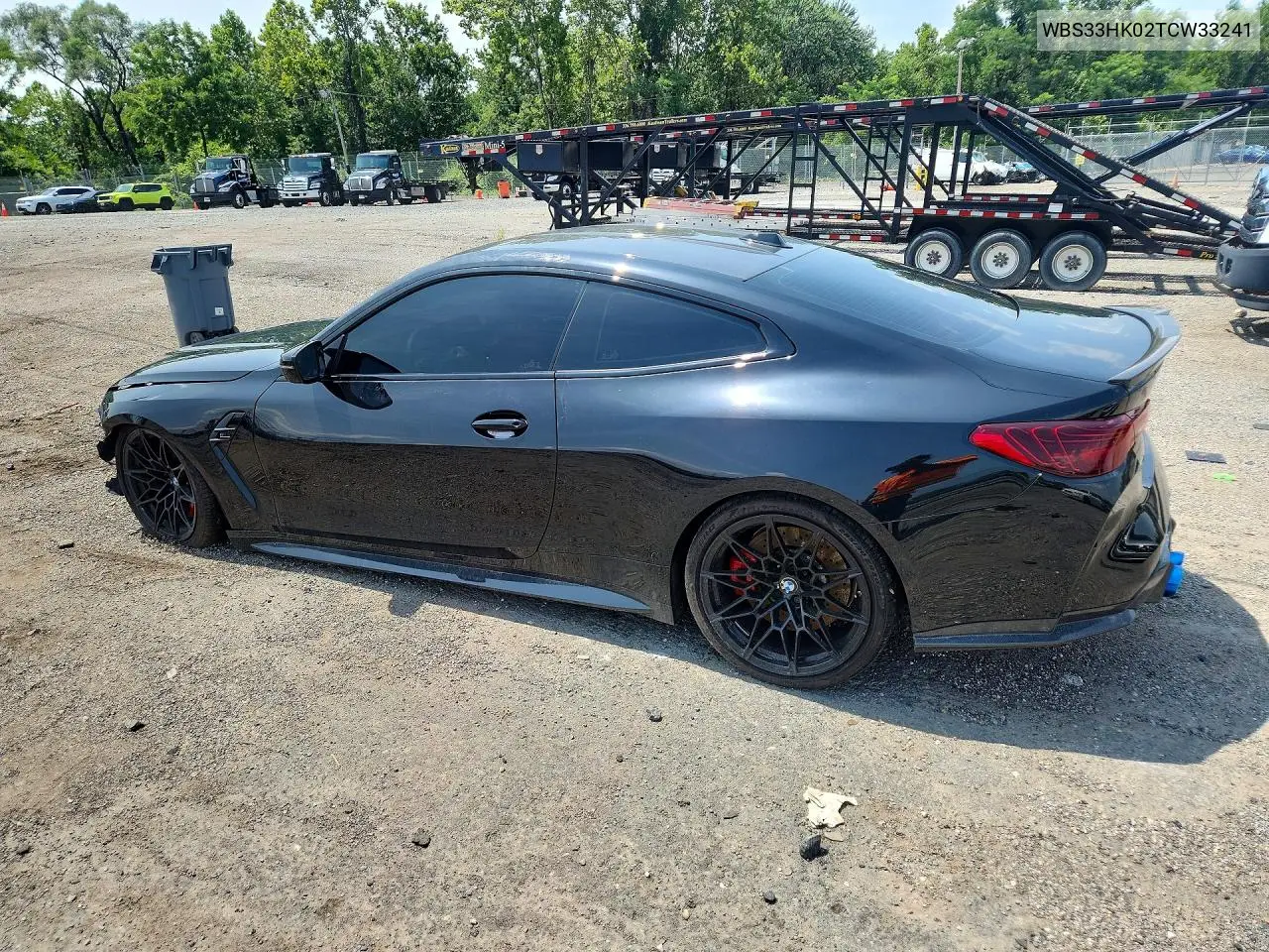2026 BMW M4 Competition VIN: WBS33HK02TCW33241 Lot: 61475926
