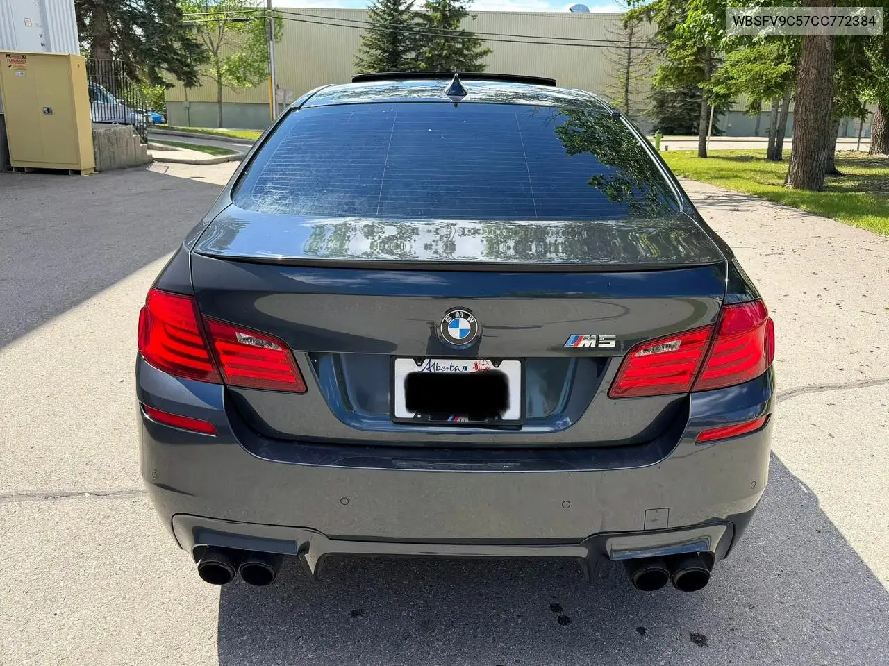 2012 BMW M5 VIN: WBSFV9C57CC772384 Lot: 56181486