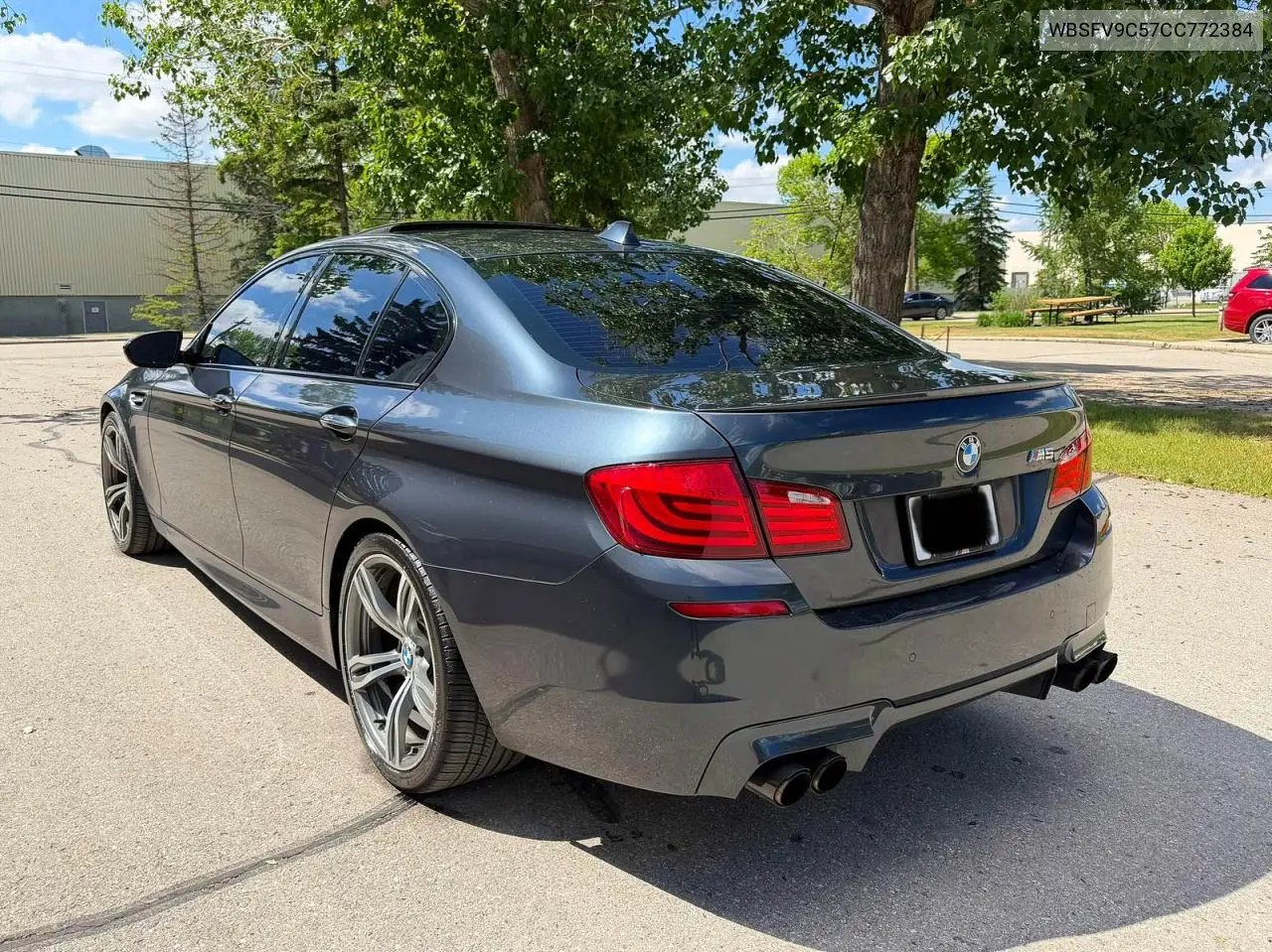 2012 BMW M5 VIN: WBSFV9C57CC772384 Lot: 56181486