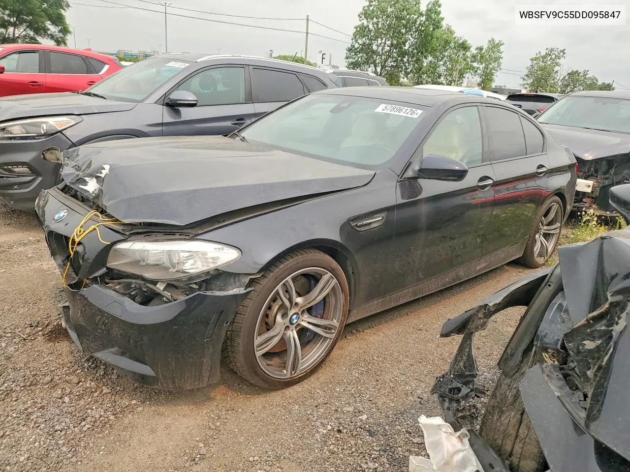 2013 BMW M5 VIN: WBSFV9C55DD095847 Lot: 57896126