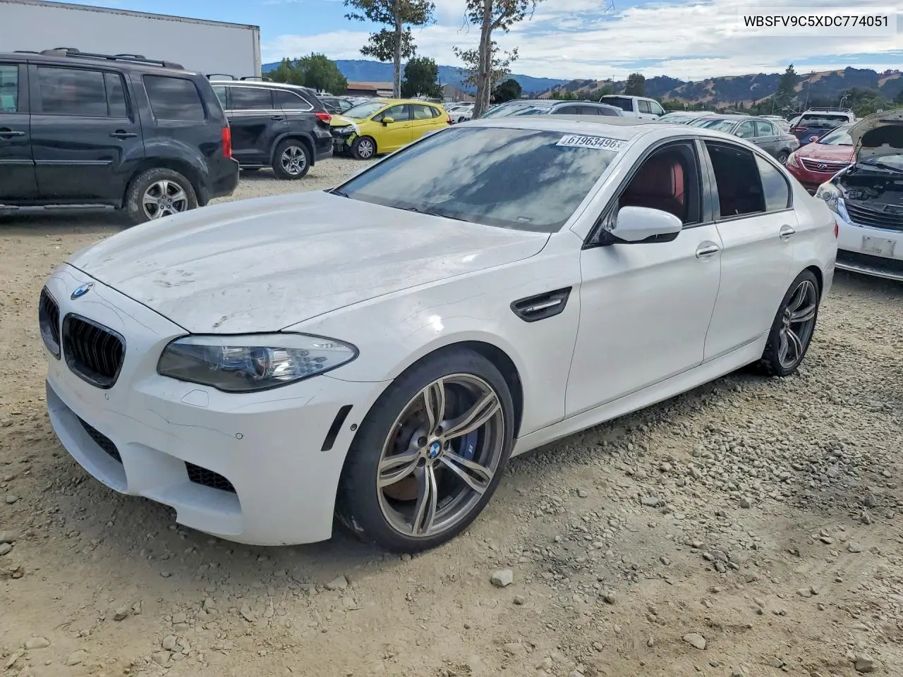 2013 BMW M5 VIN: WBSFV9C5XDC774051 Lot: 61963496