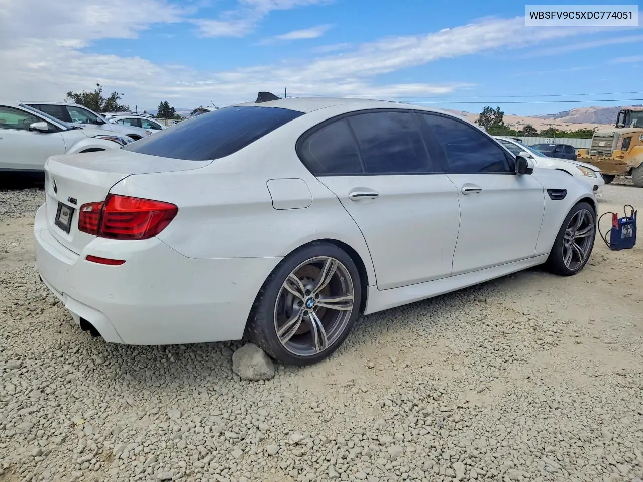 2013 BMW M5 VIN: WBSFV9C5XDC774051 Lot: 61963496