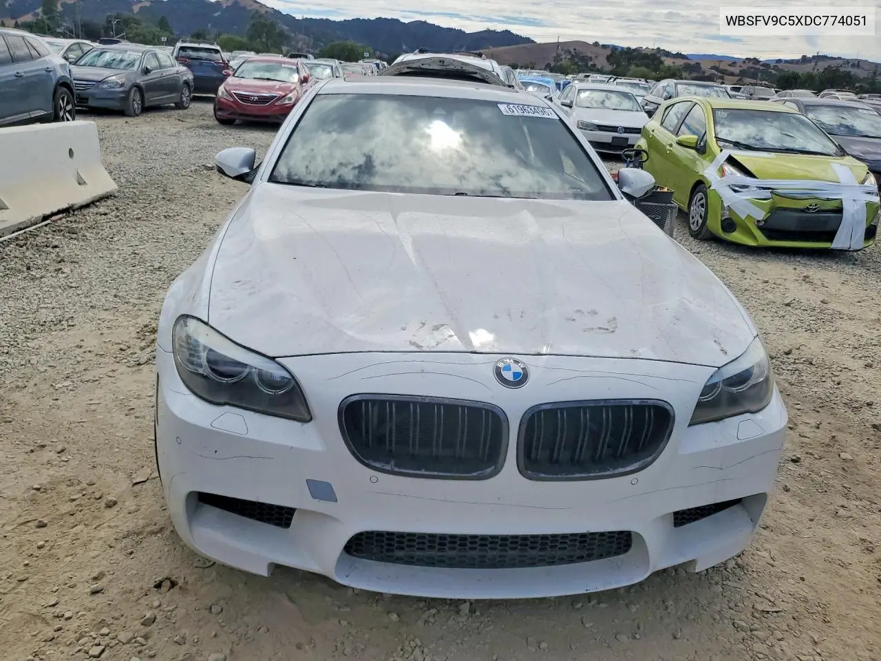 2013 BMW M5 VIN: WBSFV9C5XDC774051 Lot: 61963496