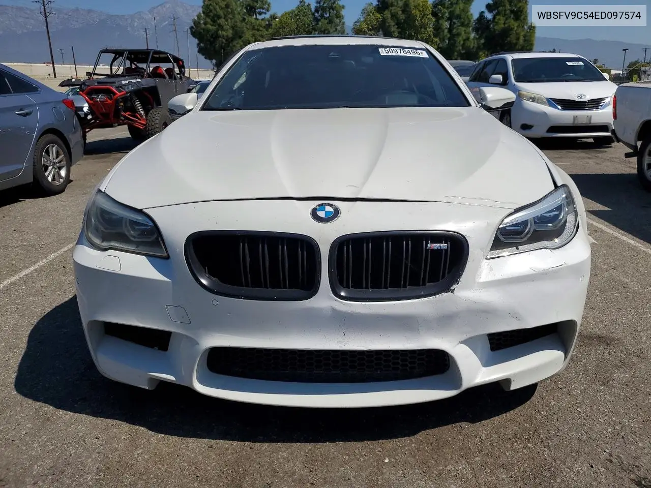 2014 BMW M5 VIN: WBSFV9C54ED097574 Lot: 50978496