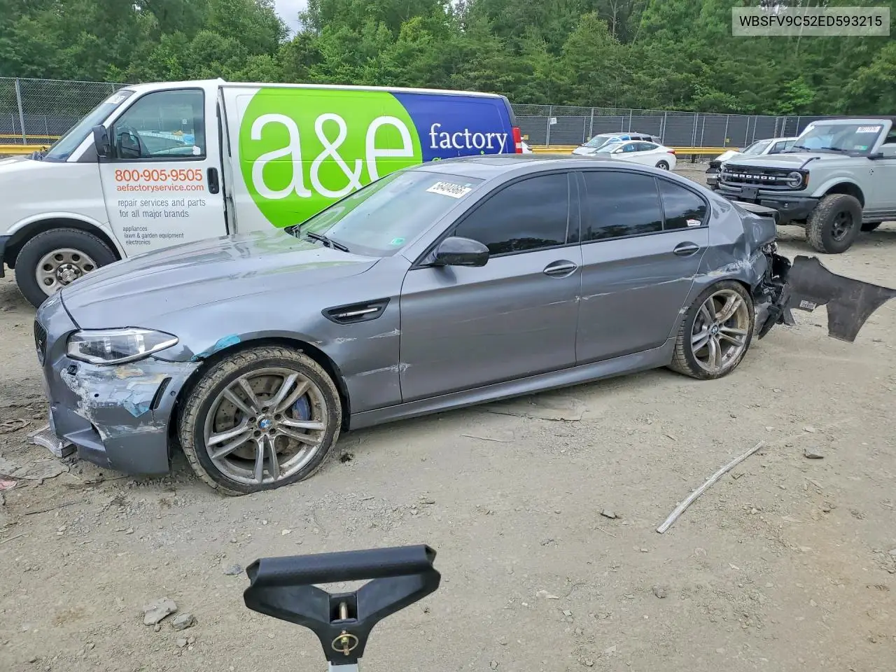 2014 BMW M5 VIN: WBSFV9C52ED593215 Lot: 56404966