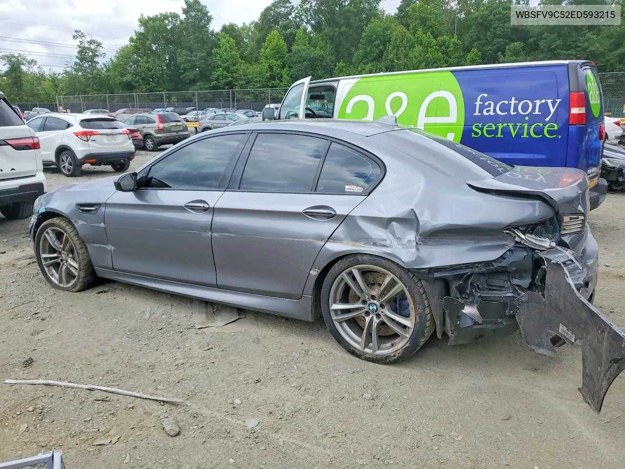 2014 BMW M5 VIN: WBSFV9C52ED593215 Lot: 56404966