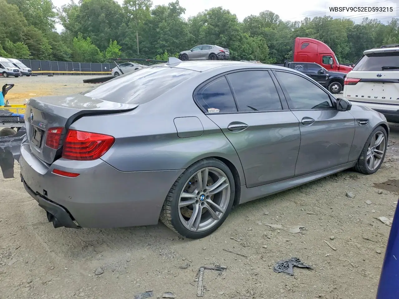 2014 BMW M5 VIN: WBSFV9C52ED593215 Lot: 56404966
