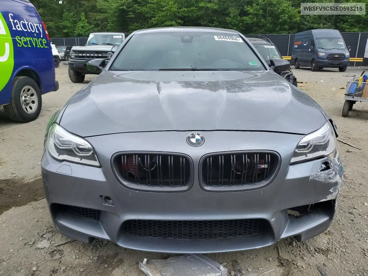 2014 BMW M5 VIN: WBSFV9C52ED593215 Lot: 56404966