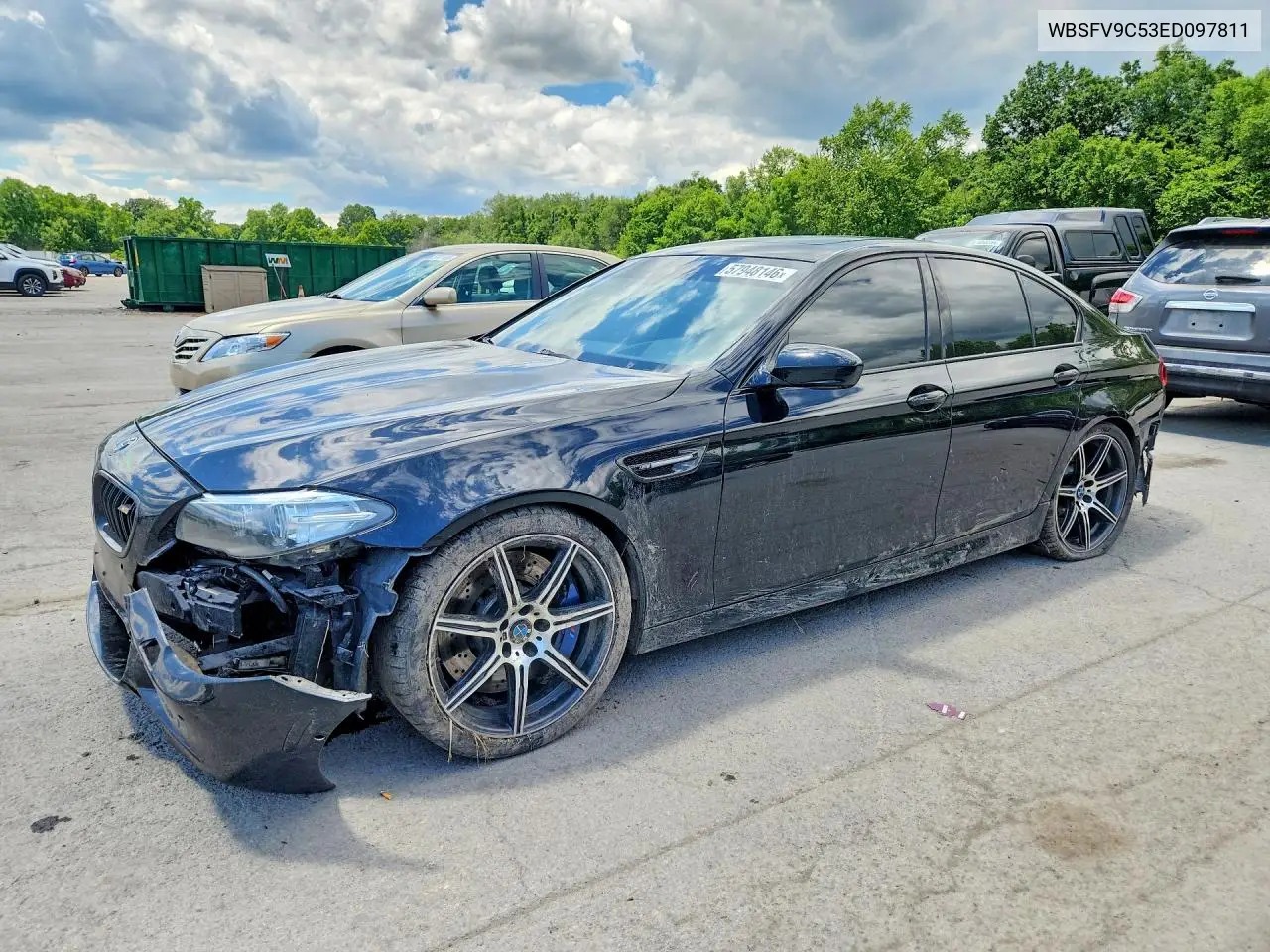 2014 BMW M5 VIN: WBSFV9C53ED097811 Lot: 57948146