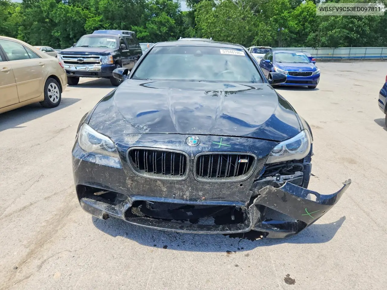 2014 BMW M5 VIN: WBSFV9C53ED097811 Lot: 57948146