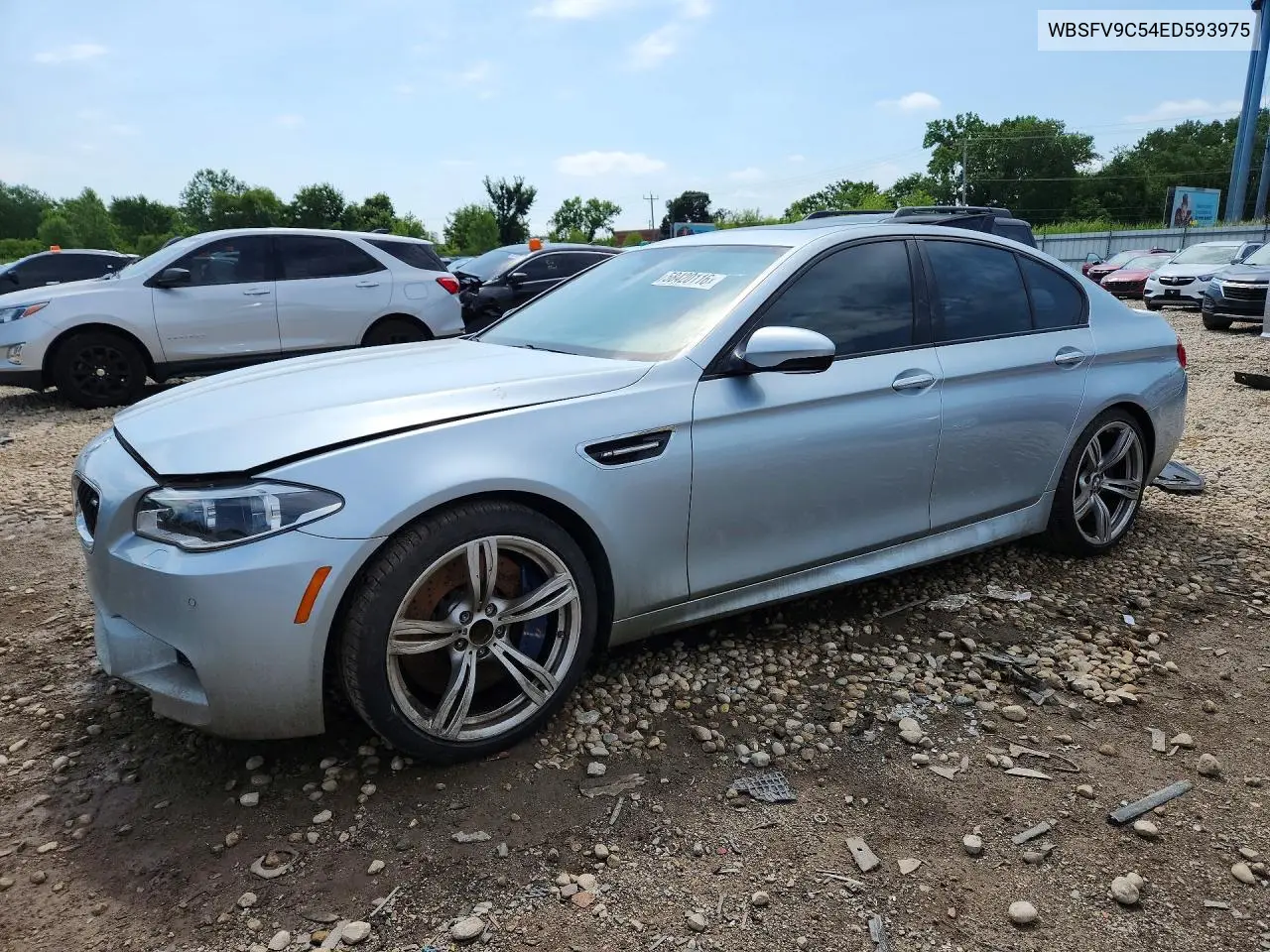 2014 BMW M5 VIN: WBSFV9C54ED593975 Lot: 58420116