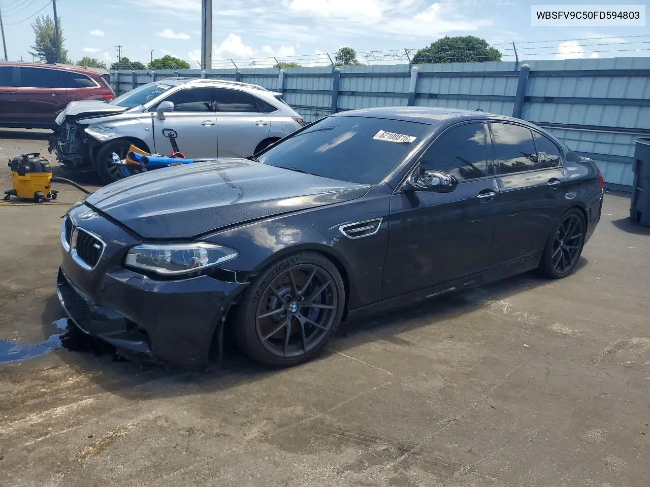 2015 BMW M5 VIN: WBSFV9C50FD594803 Lot: 62100816