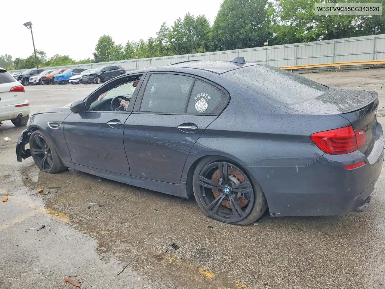 2016 BMW M5 VIN: WBSFV9C55GG343520 Lot: 56284636
