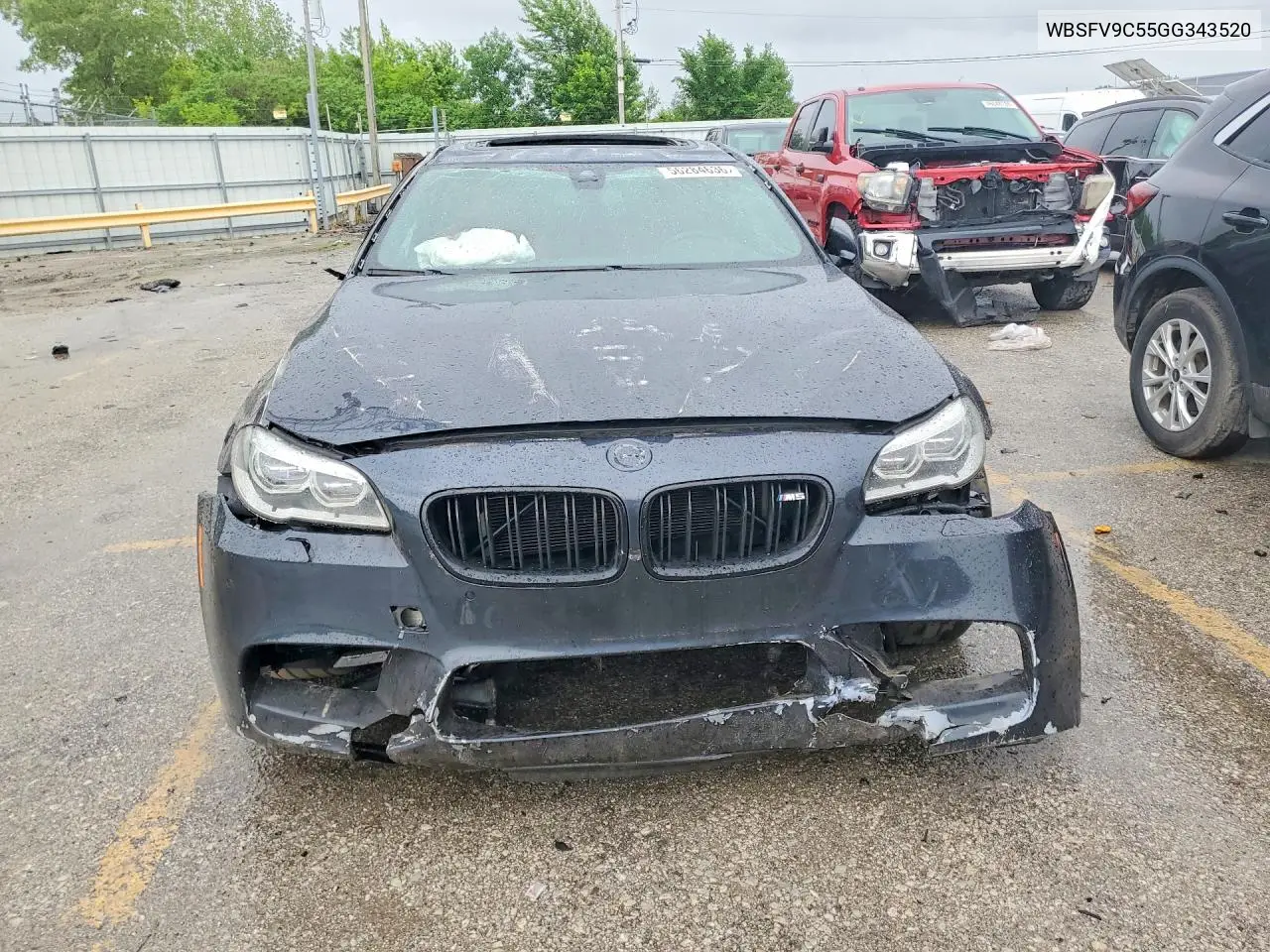 2016 BMW M5 VIN: WBSFV9C55GG343520 Lot: 56284636