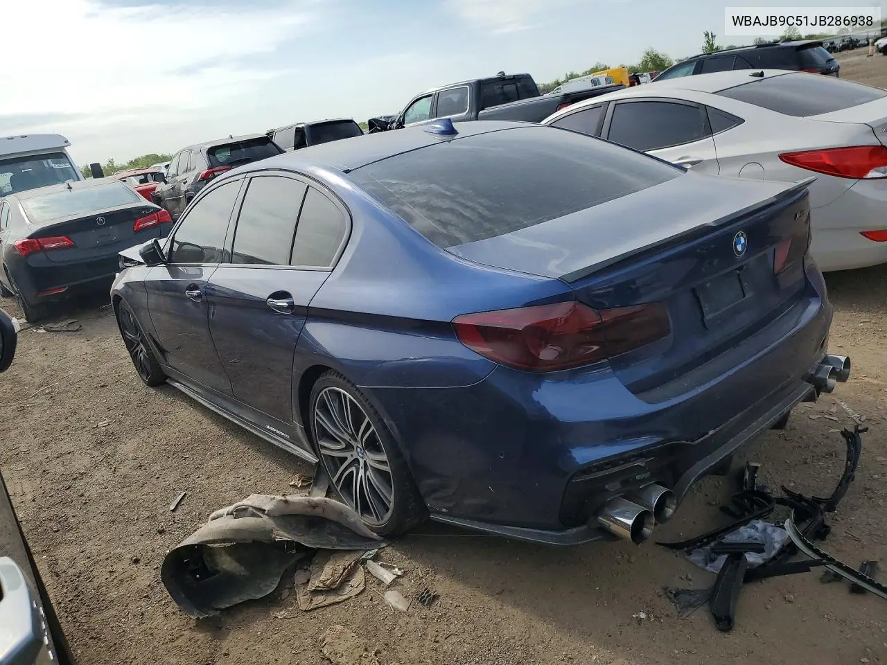2018 BMW M550Xi VIN: WBAJB9C51JB286938 Lot: 52666786
